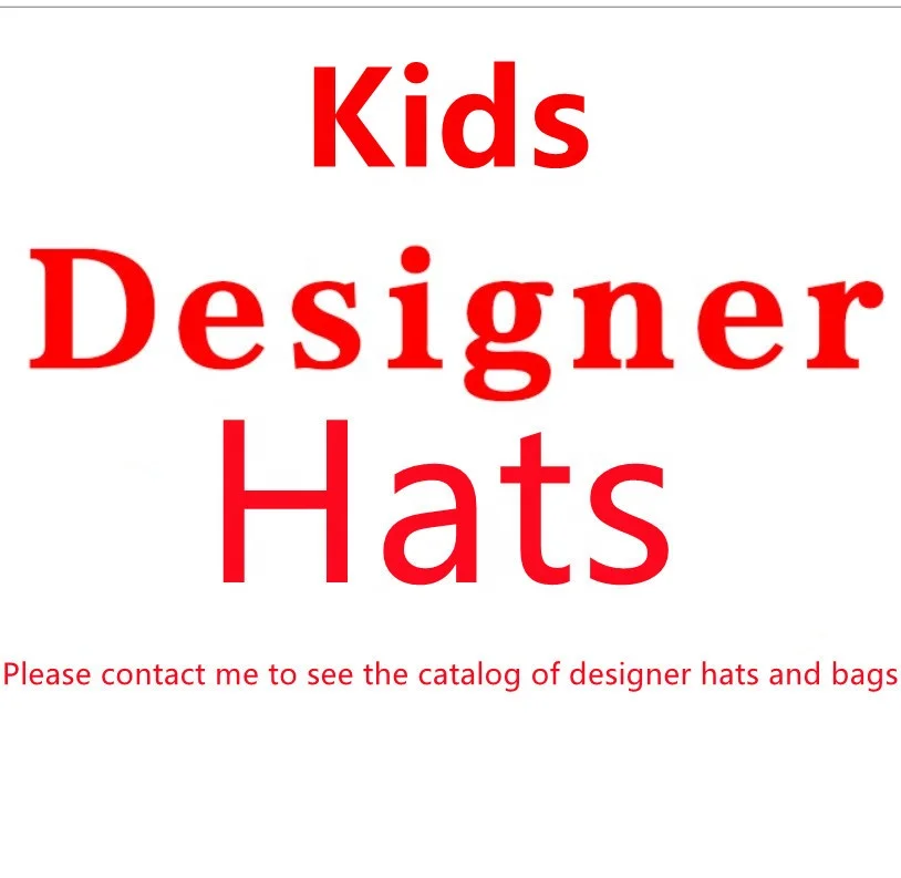 
Wholesale Price kids designer hat and scarf set famous brand letter kids ny baseball sun caps luxury bucket hats 