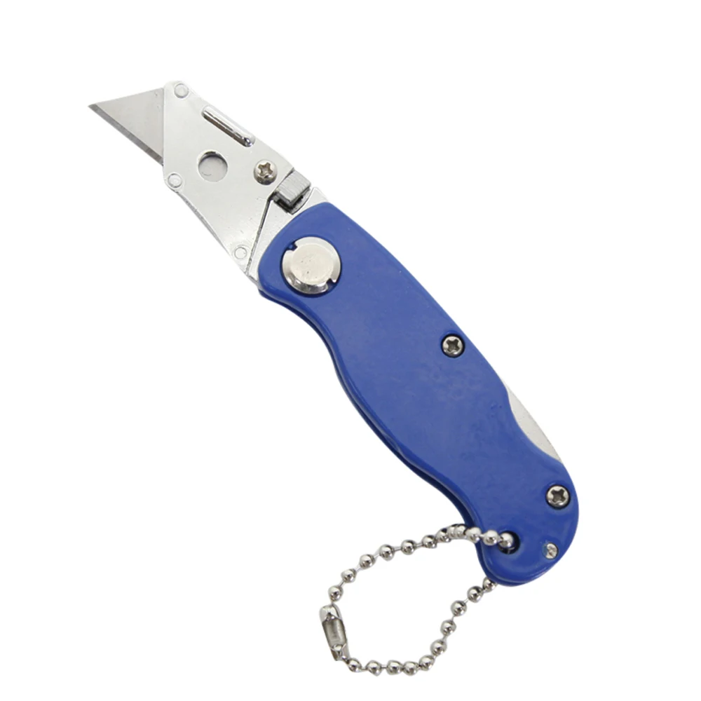 Mini Utility Knife Folding Blade Type Steel Blade Pocket Size Box Cutter Utility Knives RX50843s