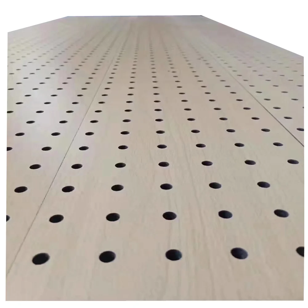 
sound insulation Wood Acoustic Wall Panel perforated decorative Perforated Wood Acoustic Panels 