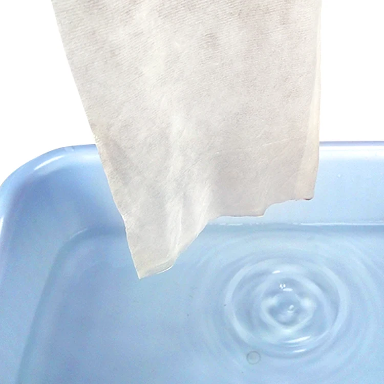 Perfectbio custom Wood pulp and viscose use Washable and Flushable spunlace nonwoven fabric for Toilet wipes