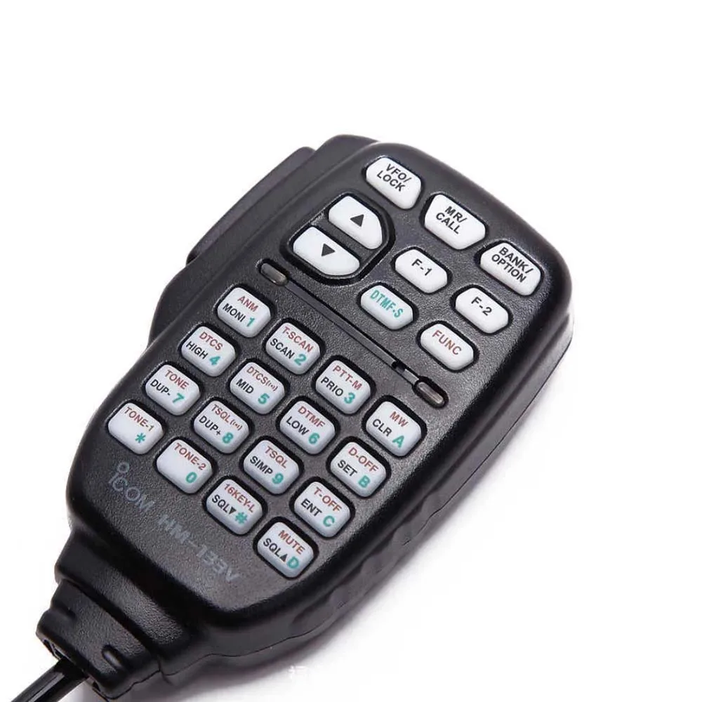 For ICOM HM-133 DTMF Microphone with Keypad Lighting Mobile Transceiver hm133 IC 208H 2100H 2200H 2725E V8000 2720H speaker mic