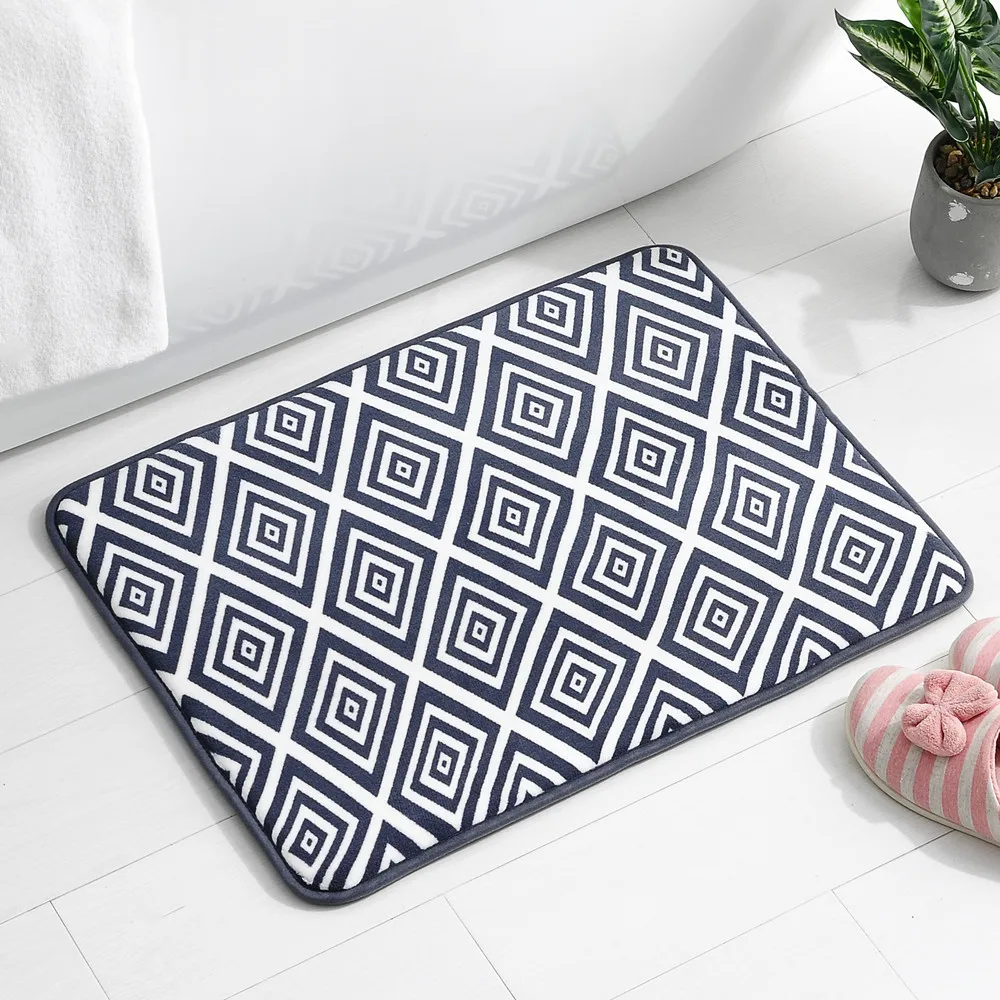 Wholesale Custom Super Soft Absorbent Memory Foam 2 Piece Bath Mat Sets