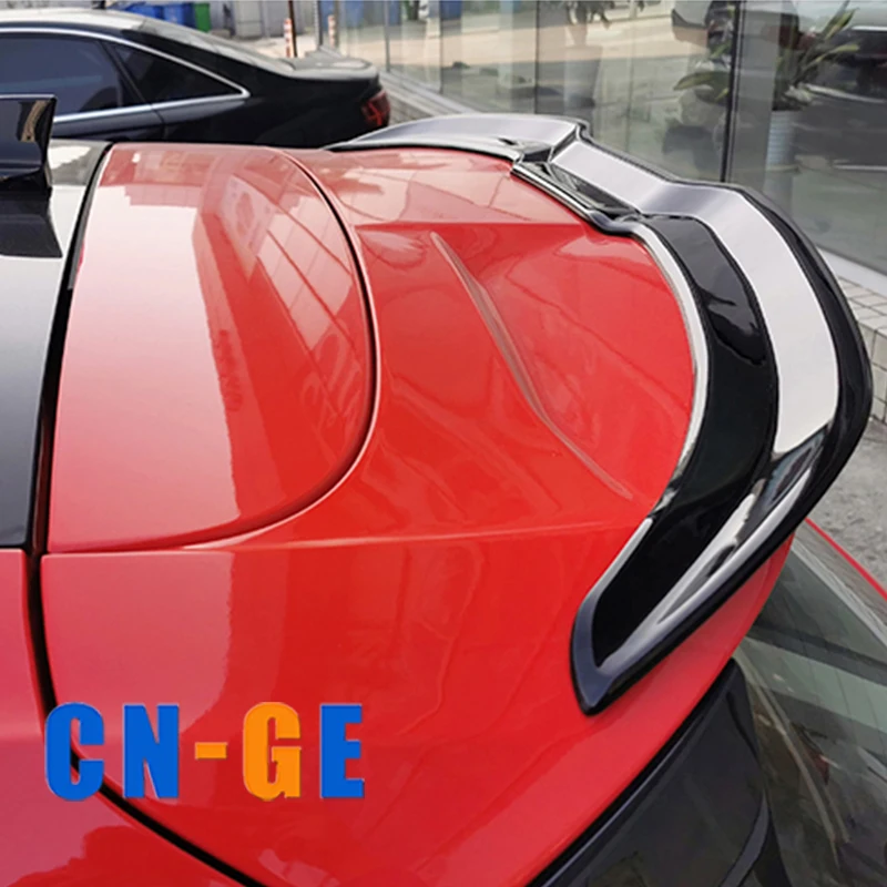 ABS Plastic Black Rear Trunk Boot Wing Lip Roof Spoiler for Ford Focus ST-Line 2019+