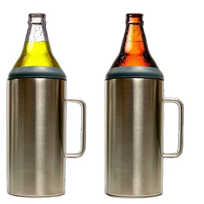 25oz wine chiller bottle 1.2 Lts Porta caguama tumbler stainless steel insulated wine chillers marble wine cooler bucket