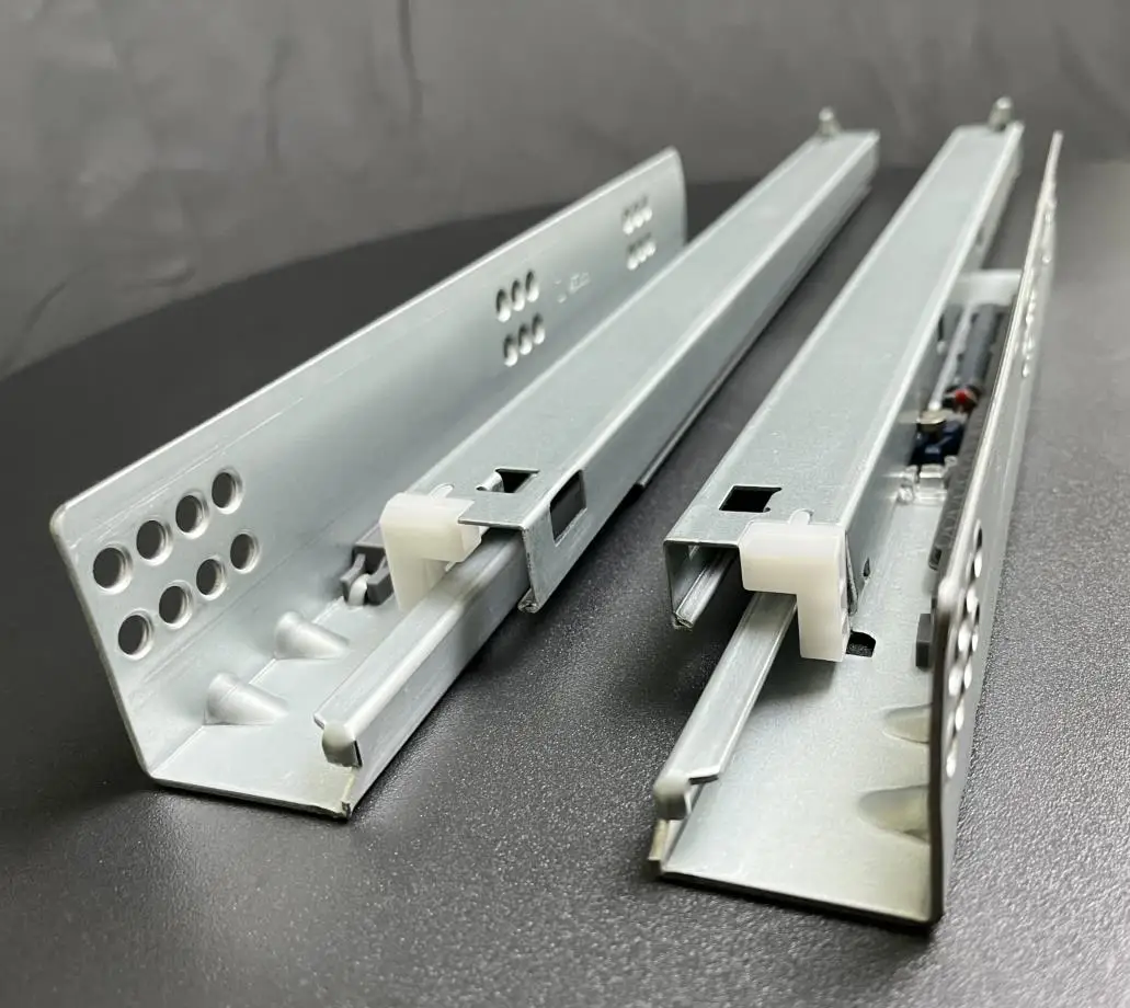 High quality  Soft Closing Concealed Drawer Slides Cabinet Hydraulic Telescopic Drawer Runner Slide