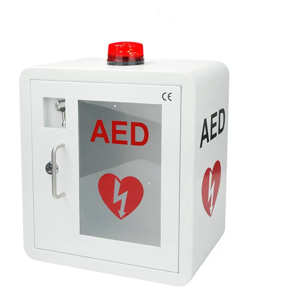 Customized all size Steel AED Defibrillator Wall Mounted Storage Cabinet Physio-Control