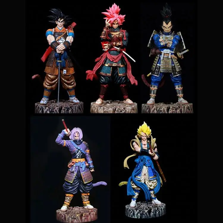 SS Japanese Dragonballs Samurai GK Goku  Broly Vegeta Freeze Gohan PVC Dragon Balls Anime Action Figure