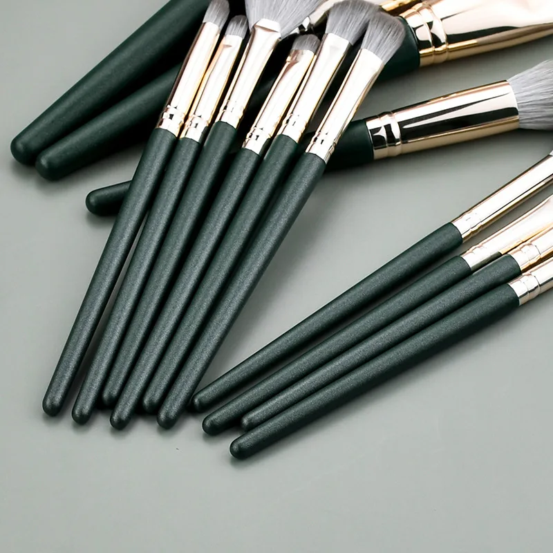 Manufacturers OEM 14 Pcs Soft Hair Foundation Buffing Vegan Professional Makeup Cosmetic Brushes Set