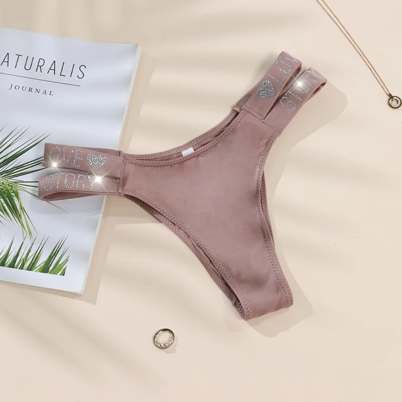 Sexy Women Triangle Padded Bra Push-up Throng Swimwear Bikini Solid White Black Blue Brown Swimsuit Bathing Suit