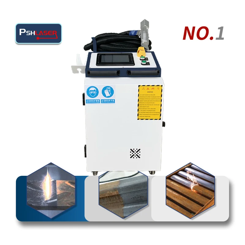High Power 3000W Laser Cleaning Machine for Oil Paint Rust Removal on Metal Surfaces