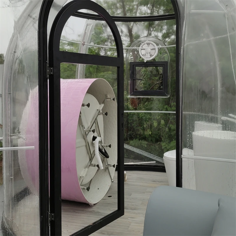 full house outdoor glass price with bathroom tent bubble garden dome houses