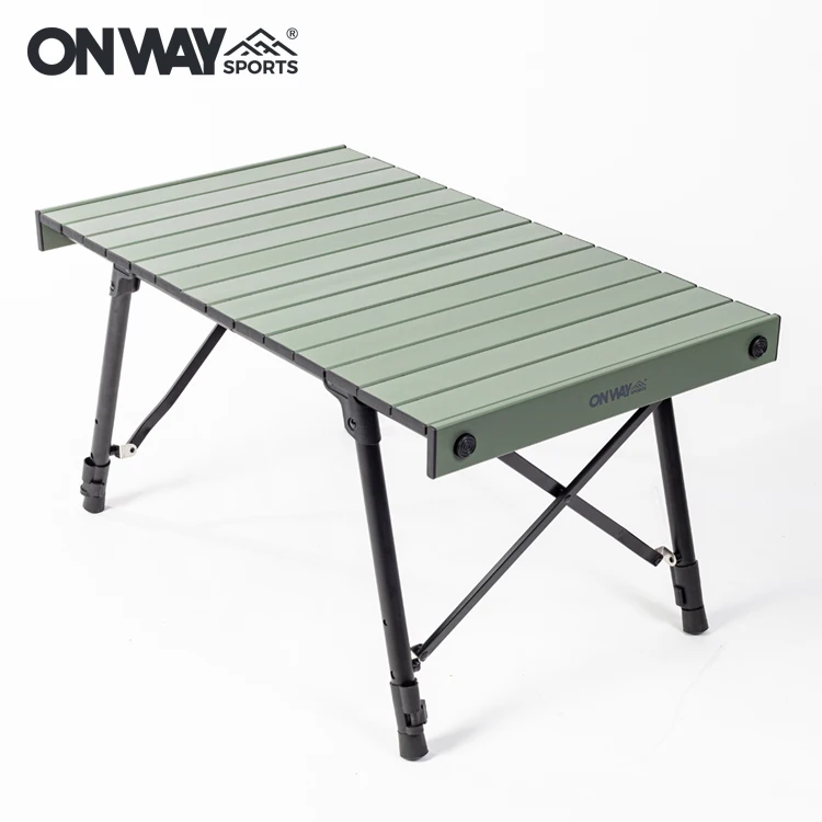 Portable Foldable Ultralight Aluminium Folding Table Outdoor Height Adjustable Picnic Camping Table