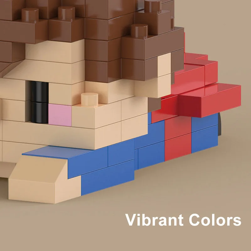 PAPA METAVERSE Cute ABS Educational Building Blocks Construction Toy with CE Certificate MOQ 100pcs Carton Packing