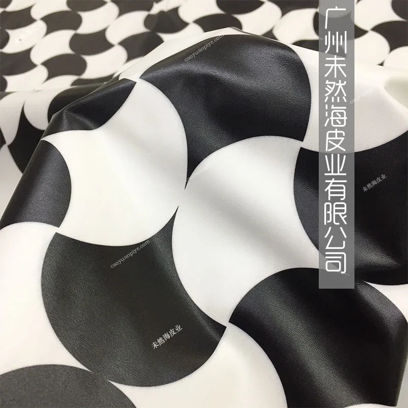 First Layer Cowhide Printing Ginkgo Leaf Pattern 3D Effect Thin Clothing Genuine Leather