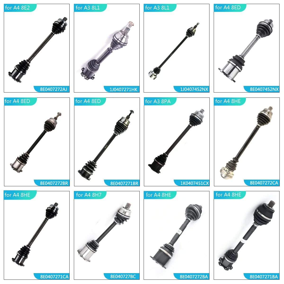 ShungTak Wholesale High Quality Car Auto Parts Front CV Axle Drive Shaft for VW Golf Jetta 1J0407271MR