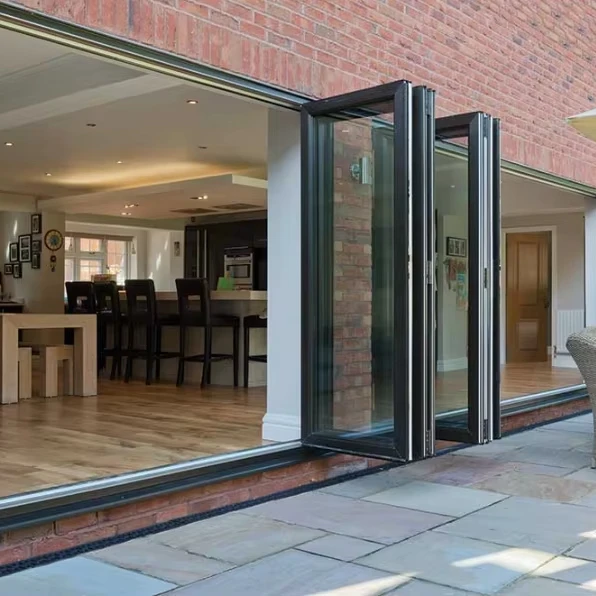 Складные оконные алюминиевые закаленные стеклянные бескаркасные стеклянные двери гармошка bi складные окна вертикальные бескаркасные складные стеклянные win