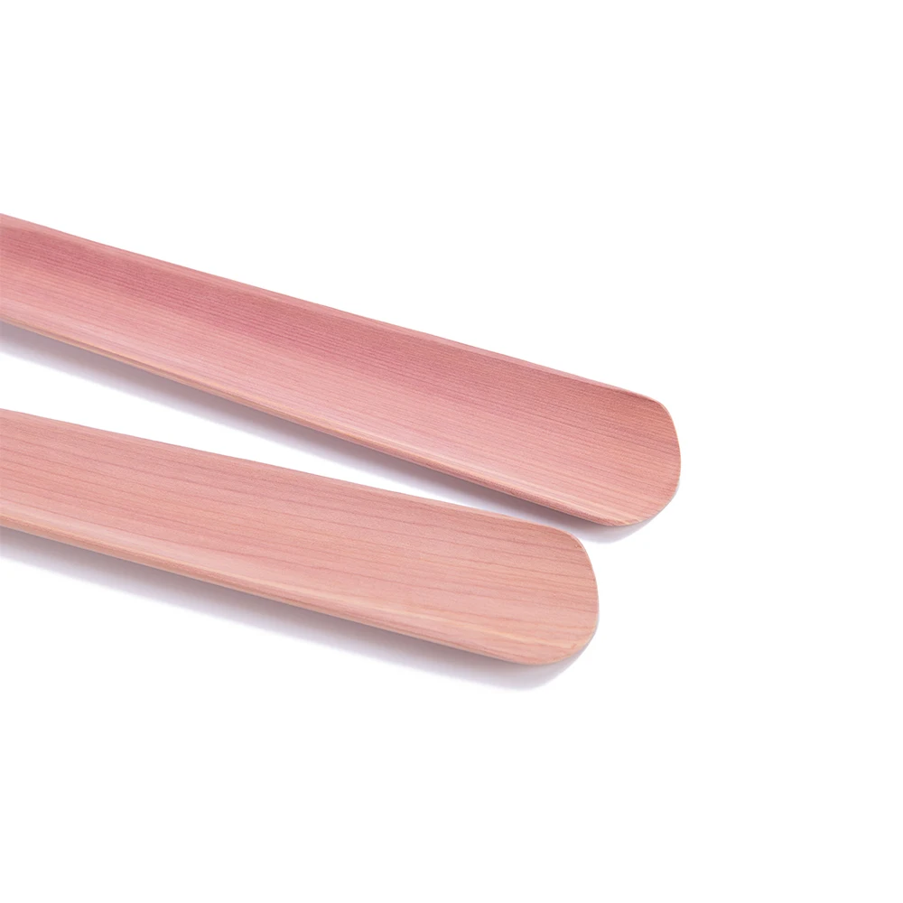 Custom Logo lazy Long handled black Style Wood Shoe Horn Hotel Shoehorn