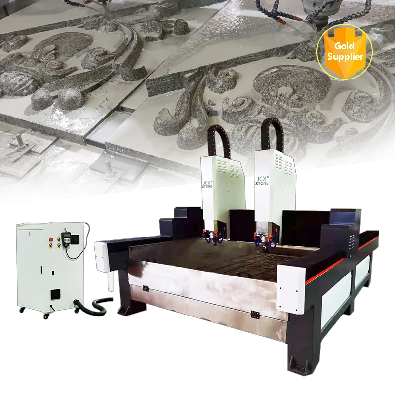 JCXstone 1825 2axis tombstone engraver machine cnc router marble granite cutting machine Tombstone carving milling machinery