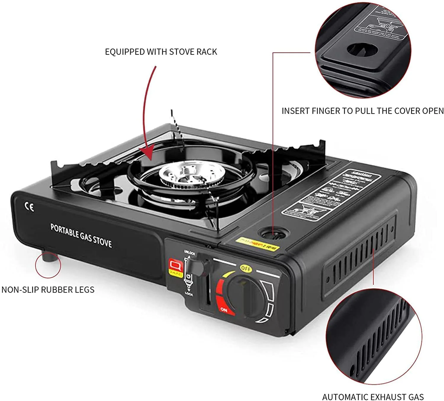 Competitive Price Mini Portable Cooking Stove Kerosene Cast Aluminum Camping Stove Burner Cooker Mini Gas Stove for Camping