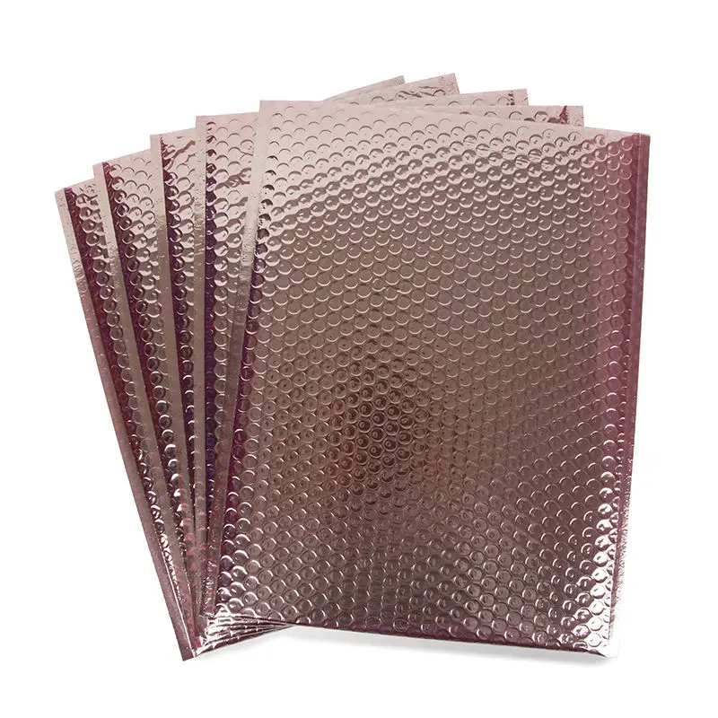 Creatrust self seal Metallic Padded Envelopes Bubble Mailers Shipping Bags for Mailing Packing Custom