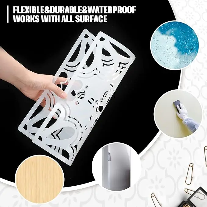 Reusable Tile Wall Stencil Design Custom Designs Stencils Templates for Kids Painting Floor Walls