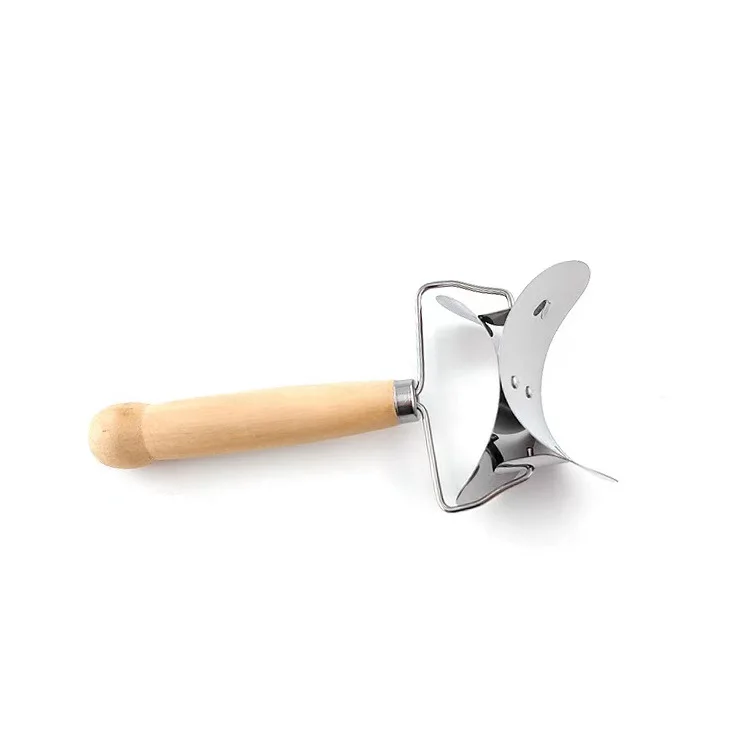 Original Wooden Handle Dumpling Skin Mold Multifunction Pastry Roller Cutter Kitchen Small Tools