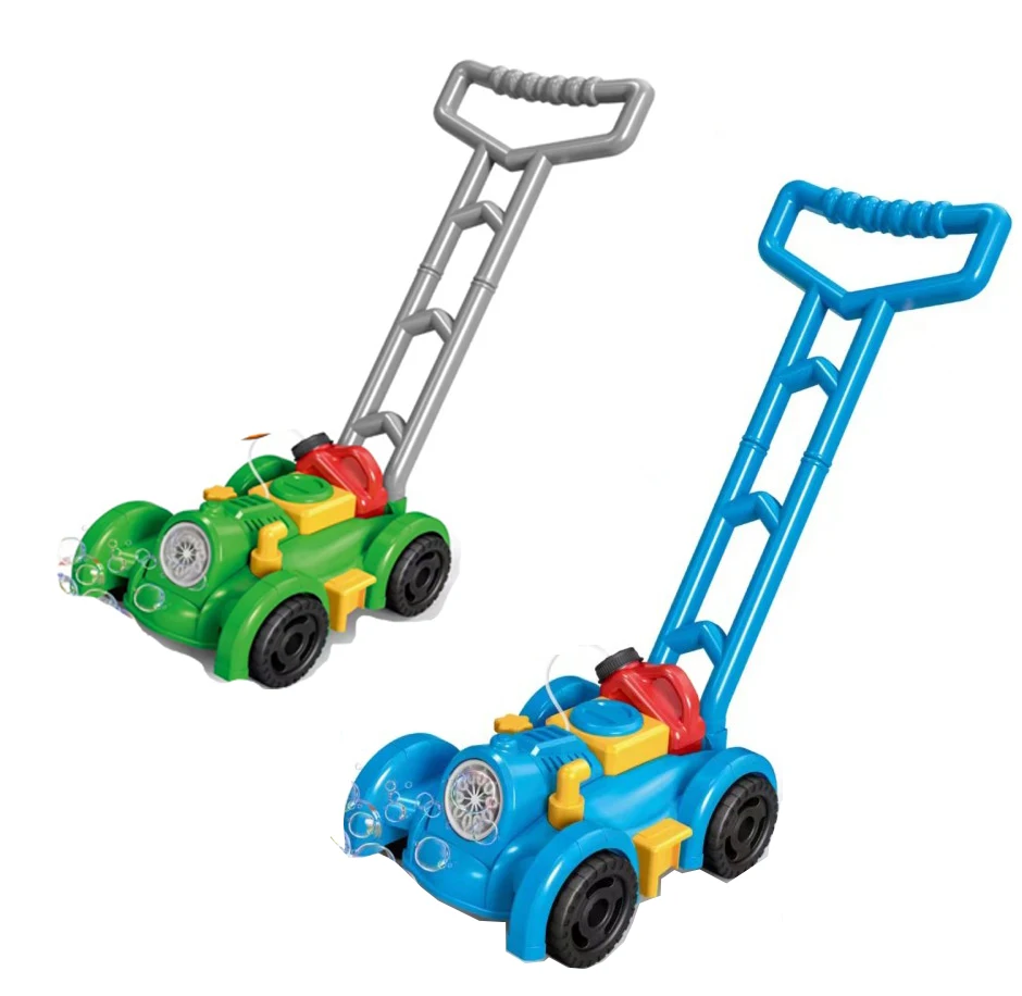 Hot sale kids bubble car automatic lawn mower bubble trolley (with 2 bottles of 50ML bubble water)