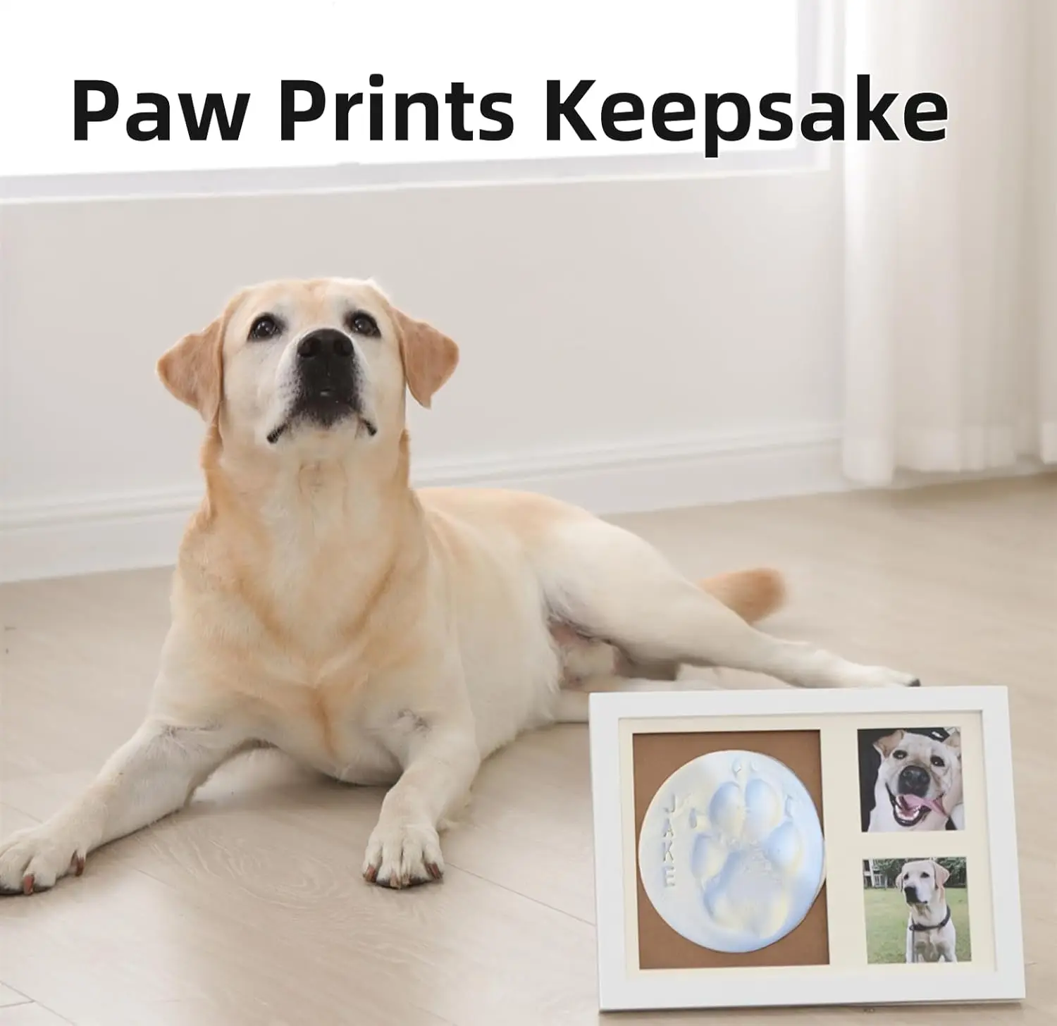 Baby handprint and footprint kit clay wooden Keepsake Photo Frames Kit photo Perfect baby shower souvenir gift box for new mom