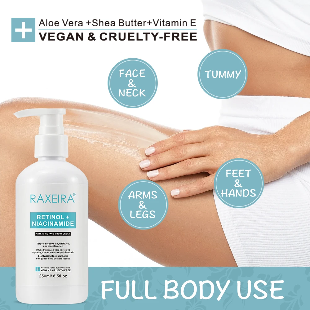 Best Niacinamide Arbutin Retinol Cream l Anti Aging Thailand Product Body Lotion