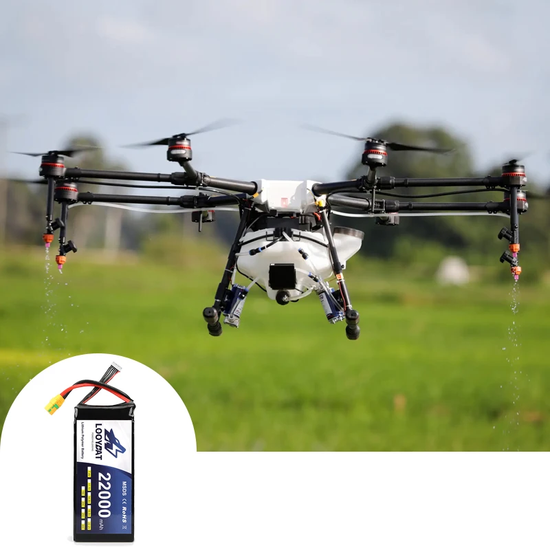 Looybat 22000mAh 22.2V 6S LiPO Battery 25C Rate for Big Load Multirotor FPV Drone Hexacopter Octocopter