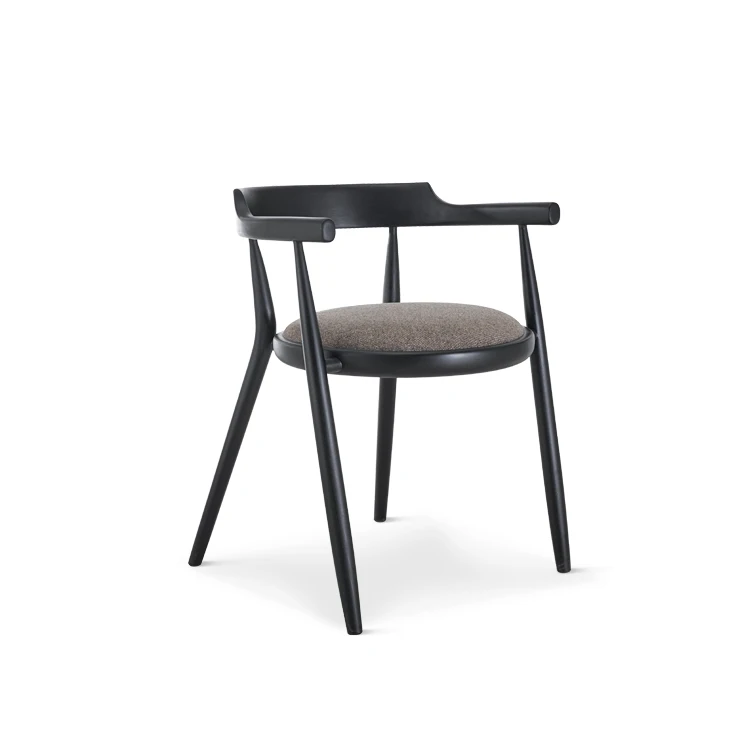 Fully Stocked Contemporary Wooden Loop Back Round Solid Beech Wood Seat Chair