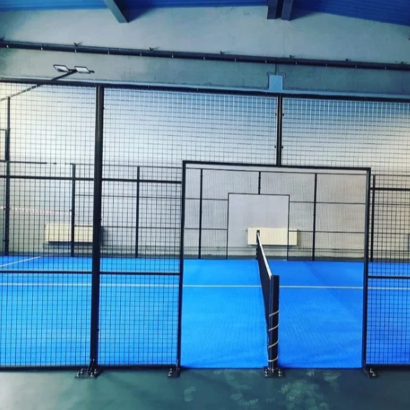 Wanhe 2023, оптовая продажа, высокое качество, закаленное стекло, весло, панорамный падель, теннисный корт