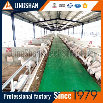 low cost prefabricated steel insulated roof goat sheep shed farming house buildings for sale