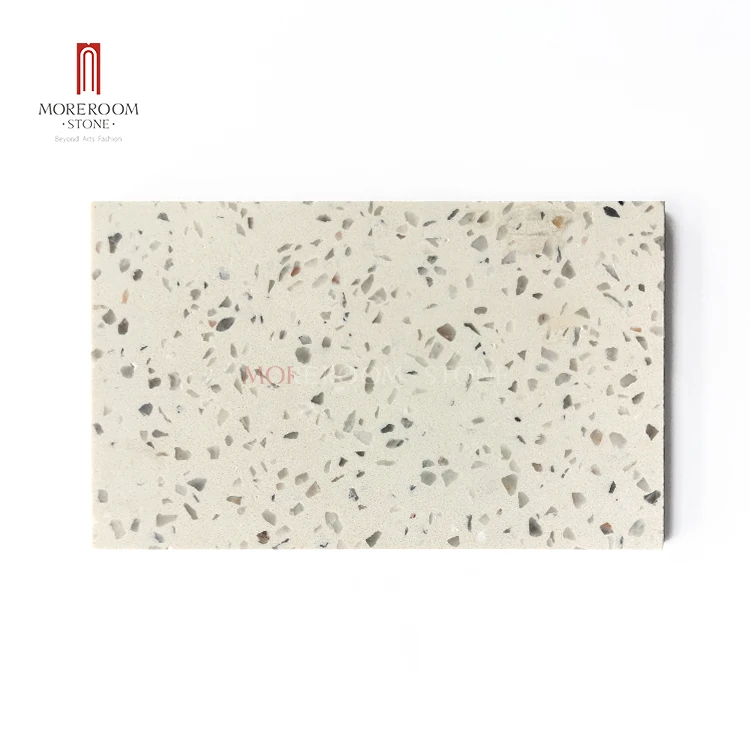 cement marble chips mix thin work top terrazzo slab