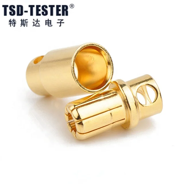 RC Banana Plug 2.0mm 3.0mm 3.5mm 4.0mm Bullet Female Male Connector 5.0mm 5.5mm 6mm 8mm Gold Plated Copper For RC ESC