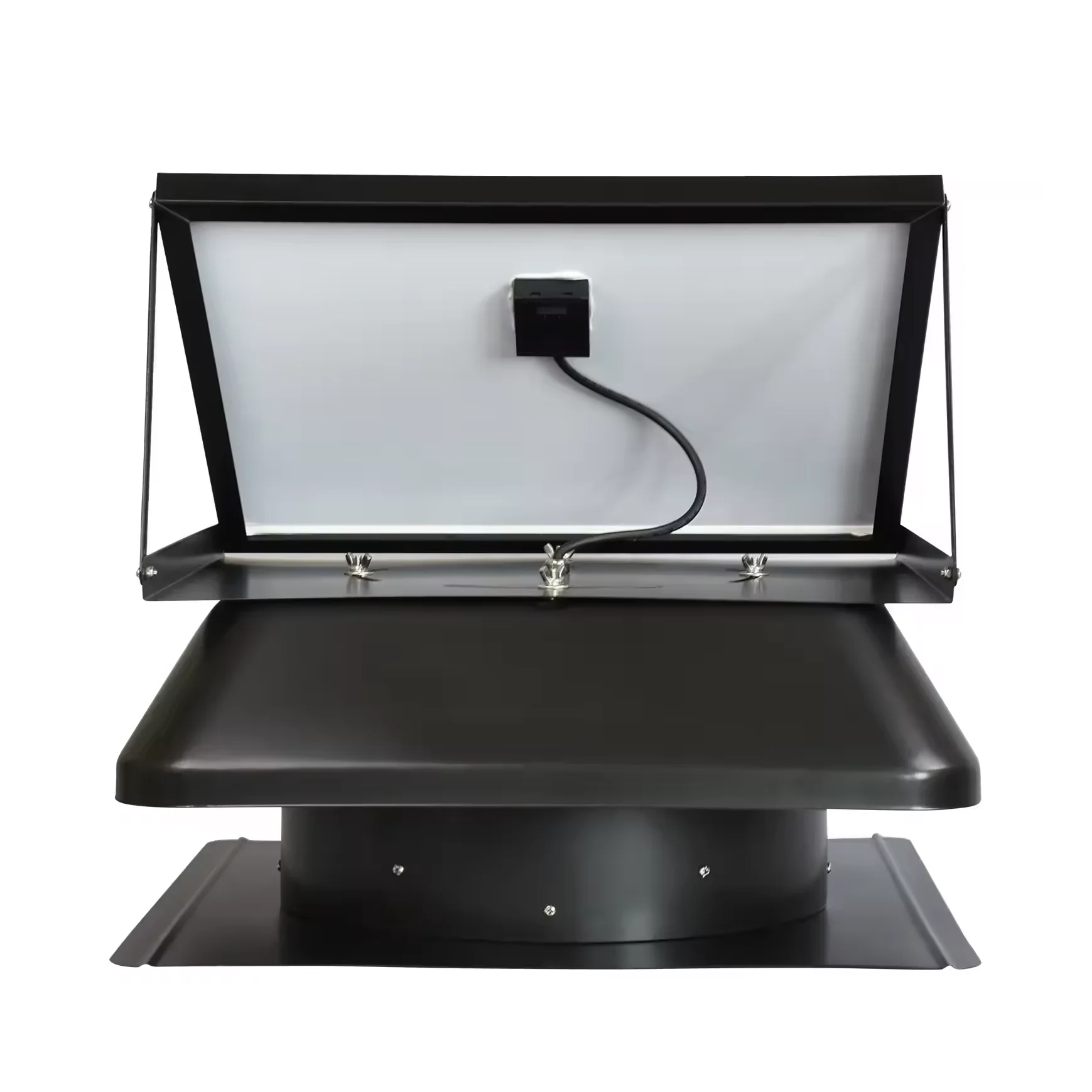 With 60W Solar Panel Industrial Roof Attic Axial Exhaust Fan Waterproof DC Solar Energy Ventilation Kit Roof Vent Fan