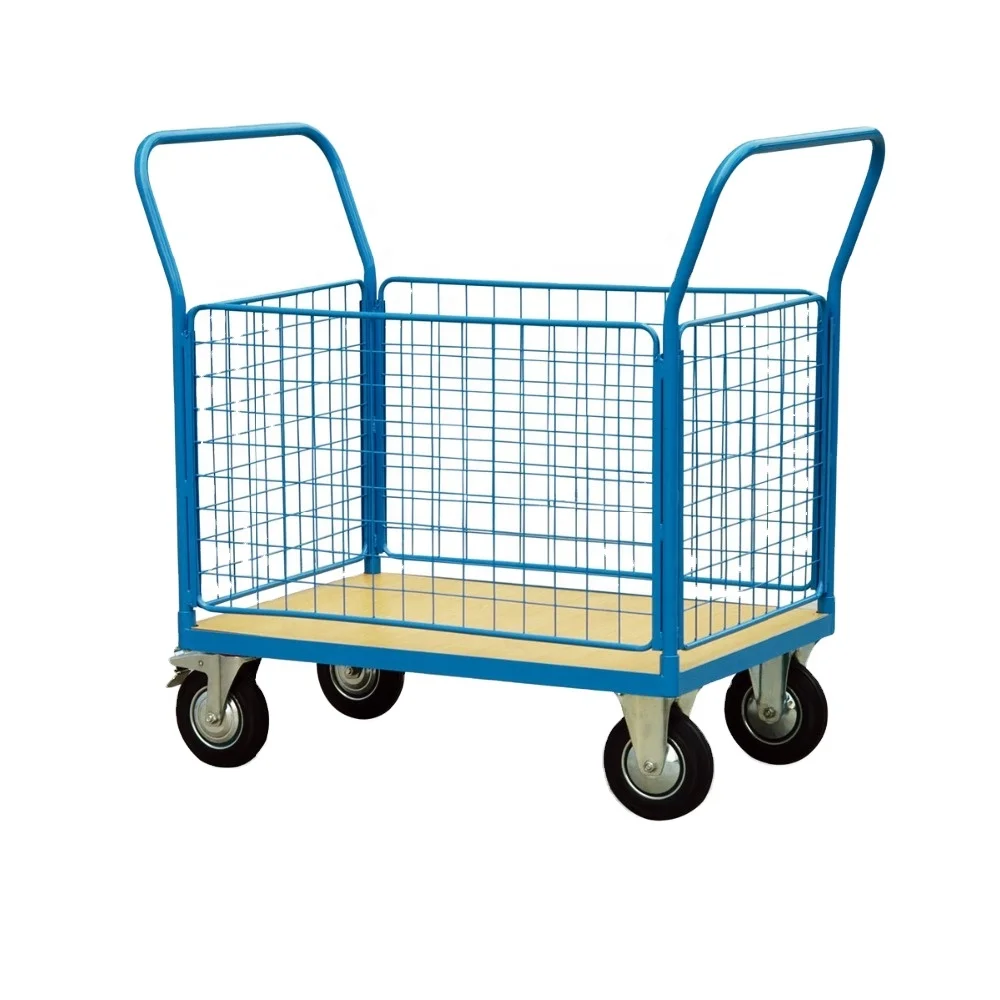 Store Wire Mesh Trolley/Platform Hand Truck