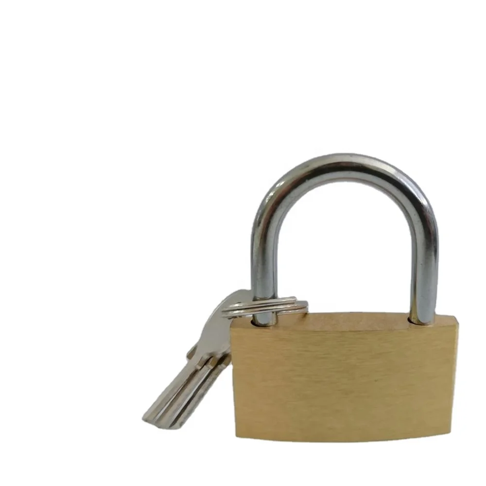 brass color made in china blister card packing 40mm cheap padlock (stock)