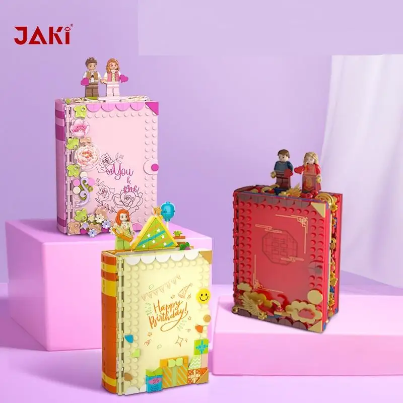 JAKI фоторамка модель пластиковая развивающая сборка популярные строительные блоки набор игрушек игрушки для детей