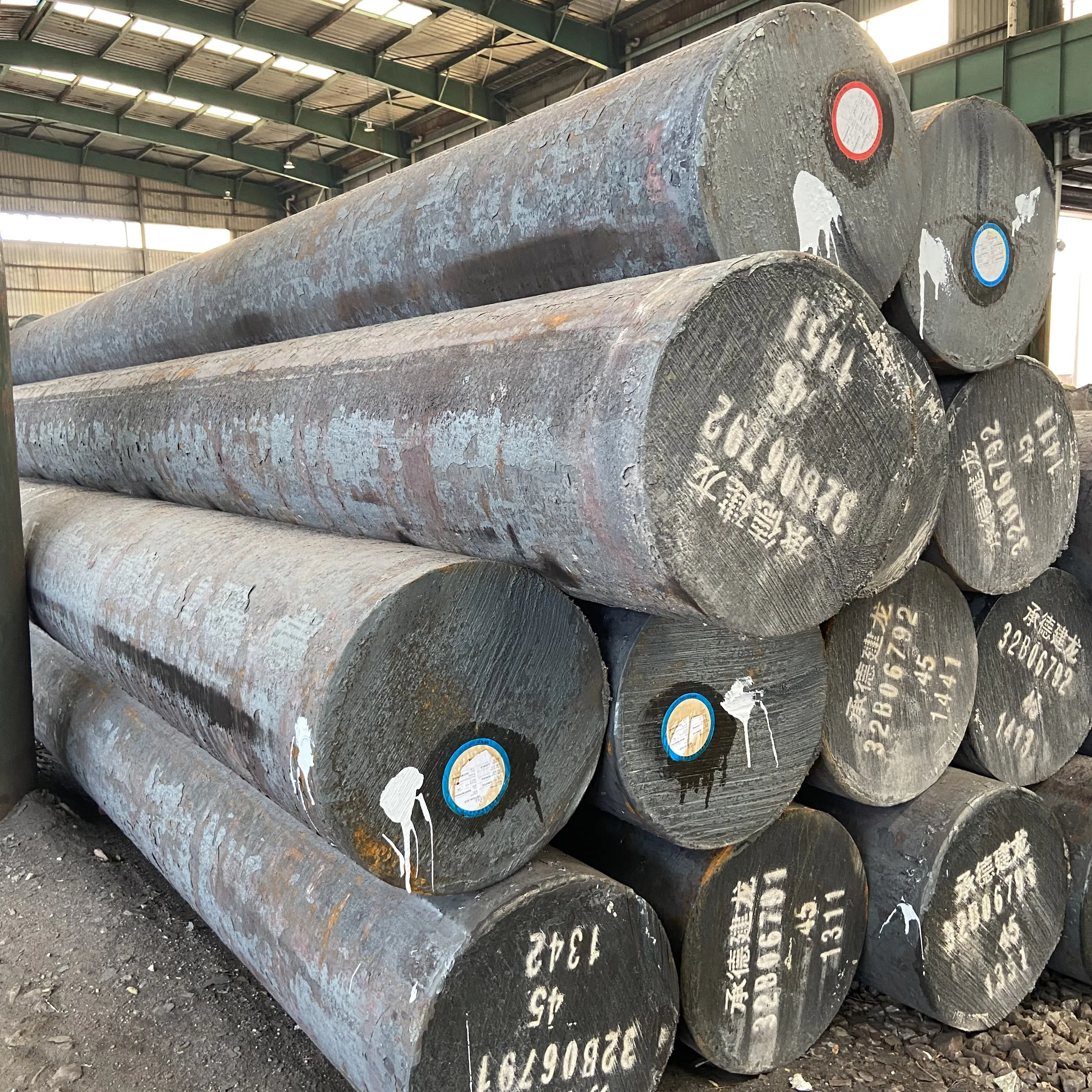 140mm 1045 Billets Mild Steel Round Rod Bar Iron