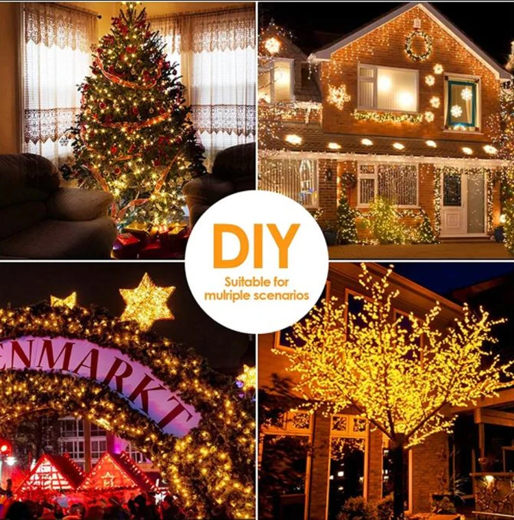 High Quality LED Smart WIFI Remote Control Christmas Trees lights for Room Decorate