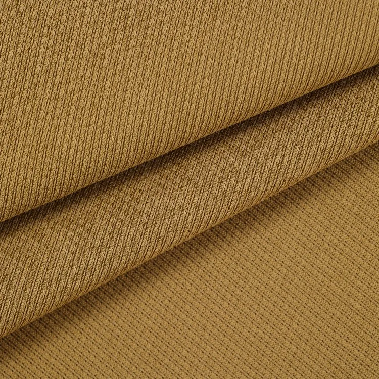Wholesale 100% Polyester Stretch Knitted Plaid Waffle Fabric For Polo T-Shirts