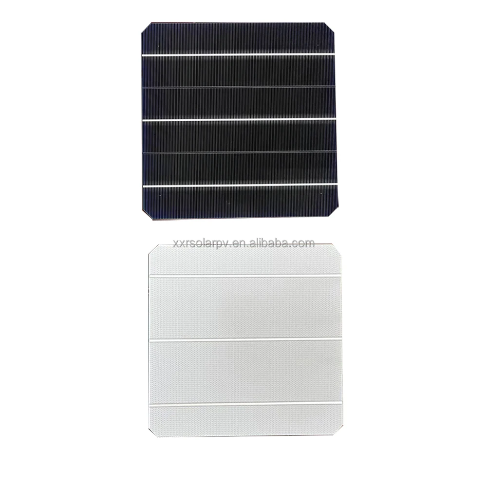 High Quality Efficiency 21.6% 5.92w Continuous Busbar Solar Cell 166mm 3bb Mono