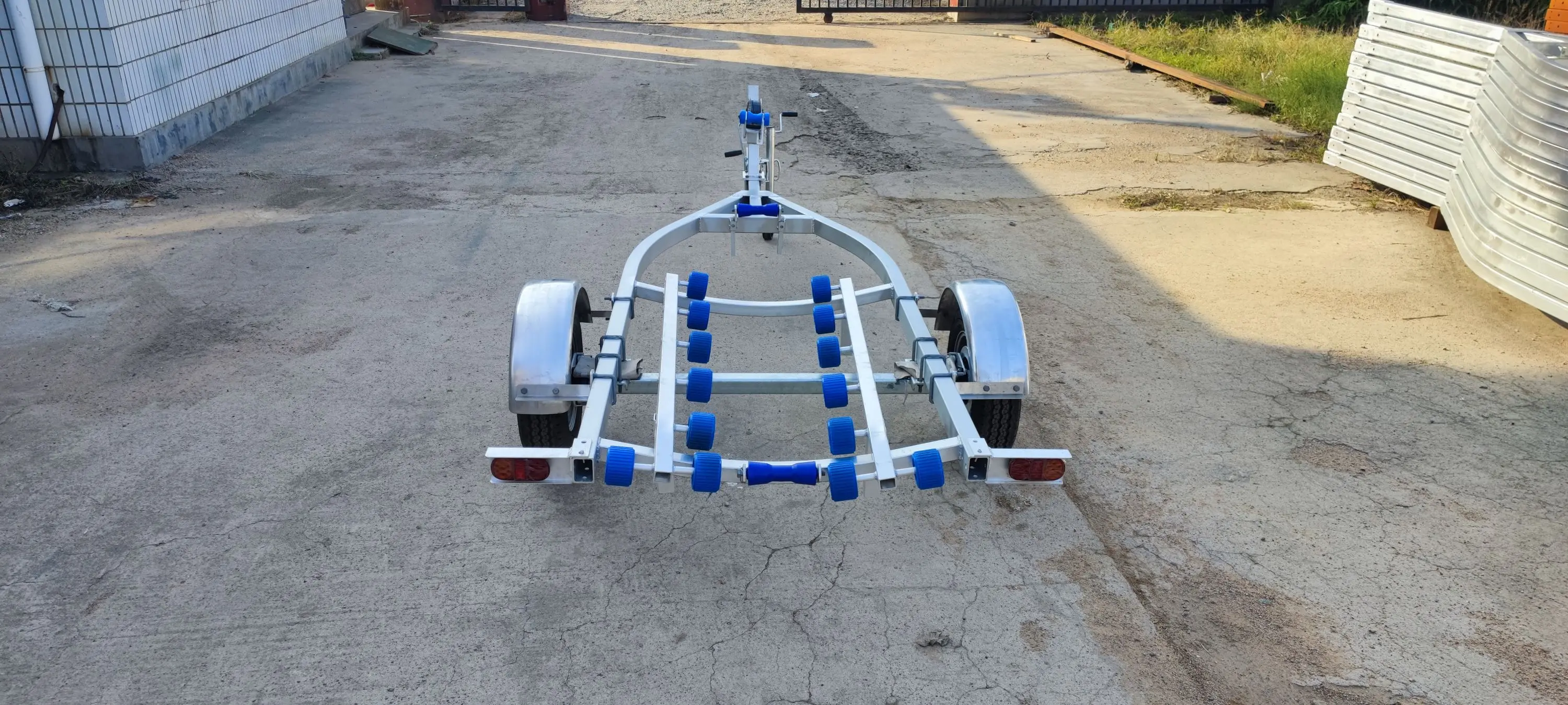 wobbly rollers single axle 12ft aluminum jet ski trailer