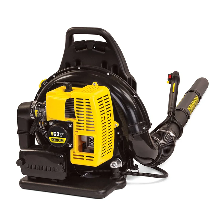 Champion portable stable output electrical 4 stroke 63cc high quality leaf sweeper gasoline backpack leaf blower