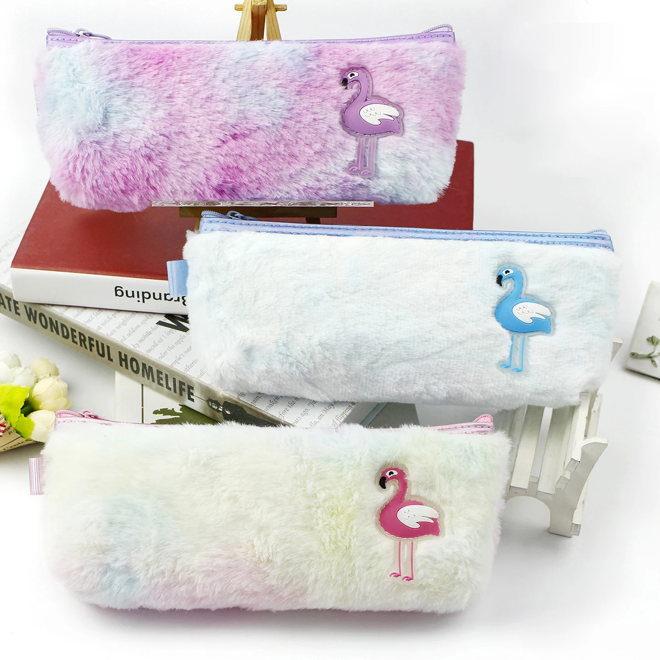 2021 little swan single zipper student fashion pencil case