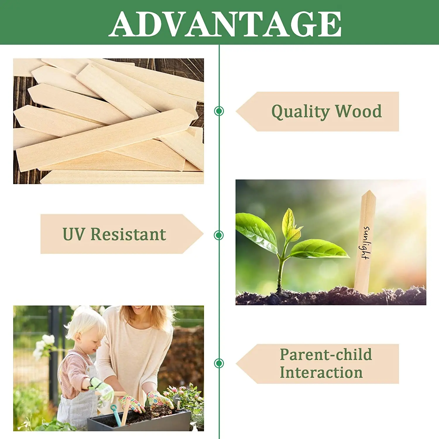 Garden Plant T-type Tags Markers Nursery Pots Garden Decoration Seedling Tray Plant Labels Bamboo Mark Tools