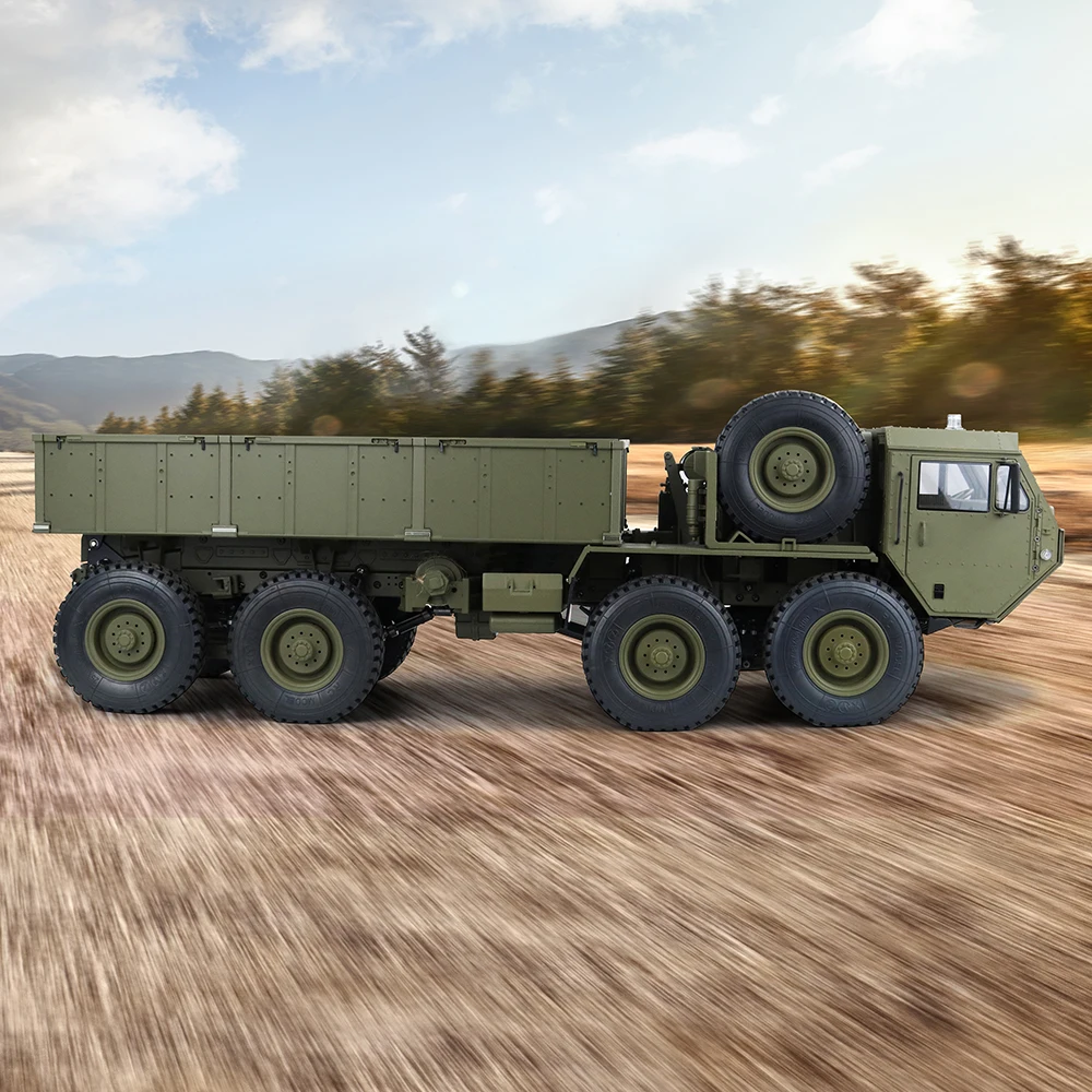 TRASPED HG-P801 PRO M977 HG 1/12 масштабный металлический 8x8 военный грузовик армейский Военный Радиоуправляемый с дистанционным управлением