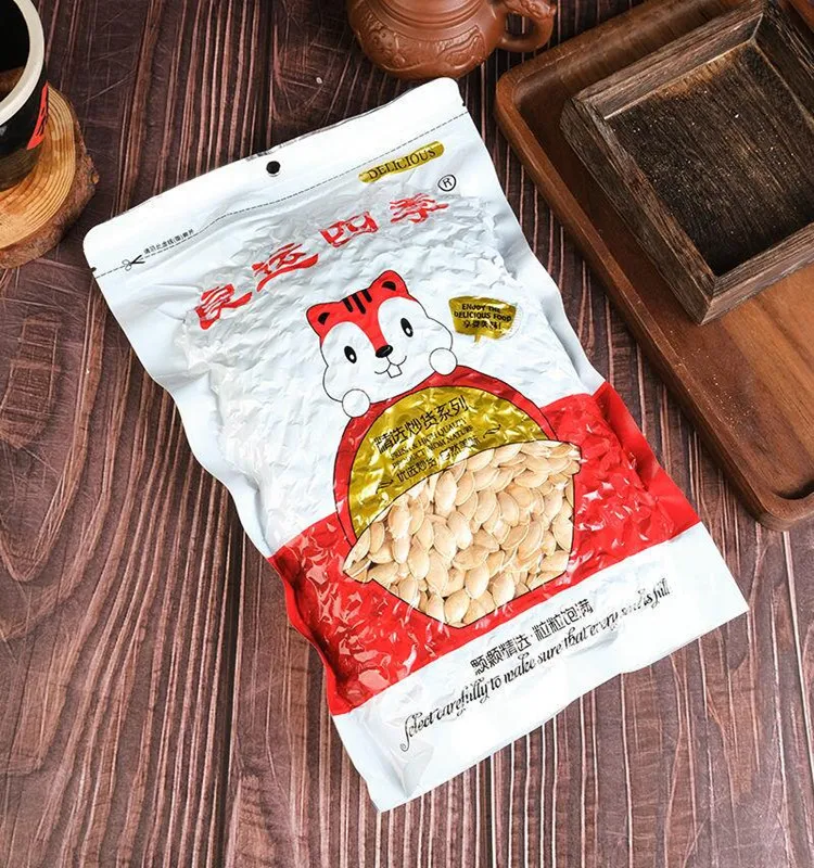 Готовые к употреблению 8-10 мм Китайский жареный семян тыквы блеск кожи грецкие