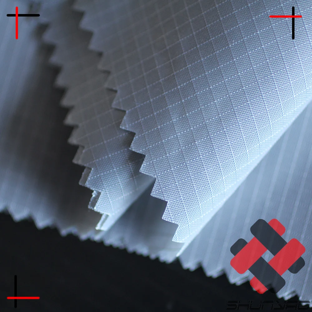 210T 70D tear resistant ripstop nylon fabric for shopping bag